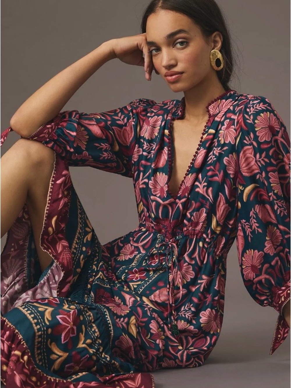 Farm Rio Printed Tunic Dress